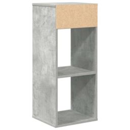 Berkfield Home Book Cabinet Concrete Grey 34x31x80 cm Engineered Wood - Size: 34 x 31 x 80 cm - thumbnail 6