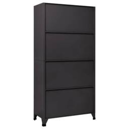 Berkfield Home Locker Cabinet Anthracite 90x40x180 cm Steel in Black - Size: 90 x 40 x 180 cm - thumbnail 5