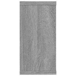 Berkfield Home Wall Cube Shelves 4 pcs Grey Sonoma 100x15x30 cm Engineered Wood - Size: 100 x 15 x 30 cm - thumbnail 7