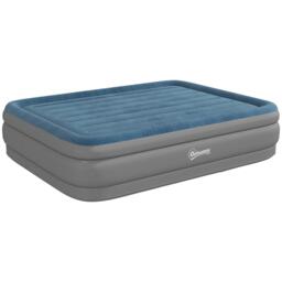 Queen Size Air Bed with Built-in Pump, Inflatable Mattress, 203 x 152 x 46cm