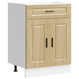 Berkfield Home Kitchen Base Cabinet¬†Porto Sonoma Oak Engineered Wood in Brown - thumbnail 2