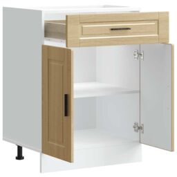 Berkfield Home Kitchen Base Cabinet¬†Porto Sonoma Oak Engineered Wood in Brown - thumbnail 5