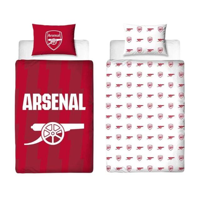 Arsenal FC Lightning Duvet Cover Set in Red - Size: Single - image 1