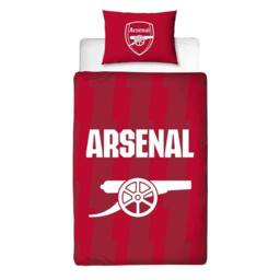 Arsenal FC Lightning Duvet Cover Set in Red - Size: Single - thumbnail 2