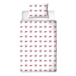 Arsenal FC Lightning Duvet Cover Set in Red - Size: Single - thumbnail 3