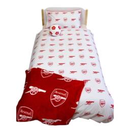 Arsenal FC Lightning Duvet Cover Set in Red - Size: Single - thumbnail 5