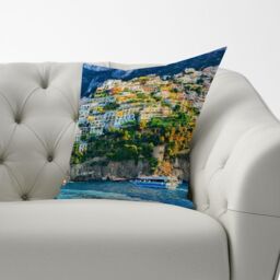 Warren Reed - Designer Positano, Amalfi Coast Cushions in Green - Size: 60 cm x 60 cm - thumbnail 2