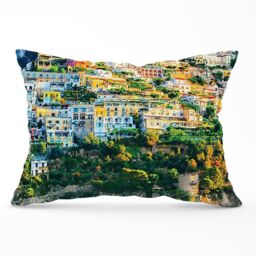 Warren Reed - Designer Positano, Amalfi Coast Cushions in Green - Size: 60 cm x 60 cm - thumbnail 1