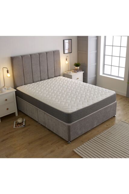 Starlight Beds WaveFlex Hybrid Mattress 18cm Deep Memory Foam & Innerspring Support in White - Size: King - image 1