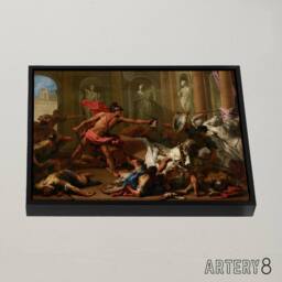 "Artery8 Ricci Perseus With The Head Of Medusa Framed Canvas Wall Art Print - Size: W12"" x H16""" - thumbnail 2