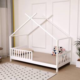 Crazy Price Beds Ltd Kids Montessori White Wooden House Bed - Size: Single - thumbnail 2