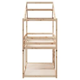 Berkfield Home Bunk Bed without Mattress 80x200 cm Solid Wood Pine in Natural - thumbnail 7