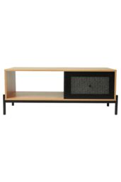 Living and Home Rattan Coffee Table with Storage for Living Room in Brown - thumbnail 2