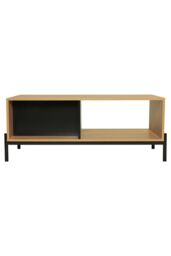 Living and Home Rattan Coffee Table with Storage for Living Room in Brown - thumbnail 4