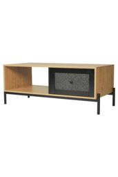 Living and Home Rattan Coffee Table with Storage for Living Room in Brown - thumbnail 3