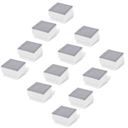 Berkfield Home LED Inground Lights 12 pcs 100x100x68 mm in White - thumbnail 2