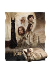 Warner Brothers Lord Of The Rings Officially Licensed Silky Touch Super Soft Throw Blanket 152 x 127 cm in White - thumbnail 2