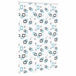 Berkfield Home Shower Roller Blind with Cassette 160x240 cm Fabric Width 156 cm in Black - thumbnail 4