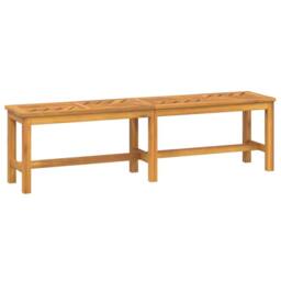 Berkfield Home Beautiful Garden Bench 150 cm Solid Wood Acacia in Brown - thumbnail 3