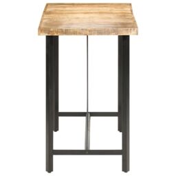 Berkfield Home Bar Table 180x70x107 cm Rough Mango Wood in Brown - Size: 180 x 70 x 107 cm - thumbnail 3