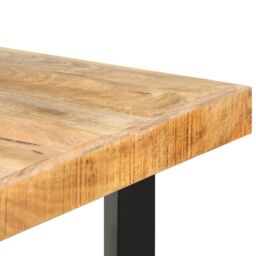 Berkfield Home Bar Table 180x70x107 cm Rough Mango Wood in Brown - Size: 180 x 70 x 107 cm - thumbnail 5