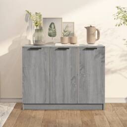Berkfield Home Sideboard Grey Sonoma 90.5x30x70 cm Engineered Wood - thumbnail 2