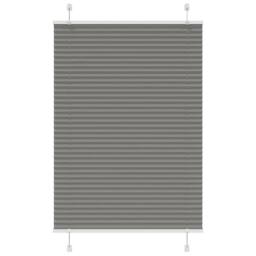 Berkfield Home Pleated Blind Anthracite 90x150 cm Fabric Width 89.4 cm Polyester in Dark Grey - thumbnail 2