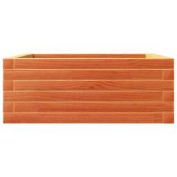 Berkfield Home Decorative Garden Planter Wax Brown 60x60x23 cm Solid Wood Pine - Size: 60 x 60 x 23 cm - thumbnail 5