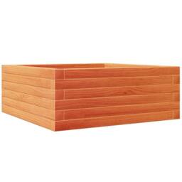 Berkfield Home Decorative Garden Planter Wax Brown 60x60x23 cm Solid Wood Pine - Size: 60 x 60 x 23 cm - thumbnail 7