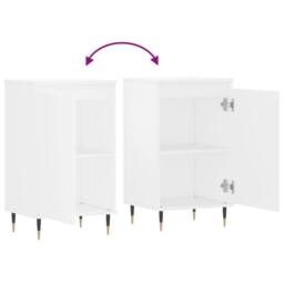 Berkfield Home Sideboard White 40x35x70 cm Engineered Wood - Size: 40 x 35 x 70 cm - thumbnail 9