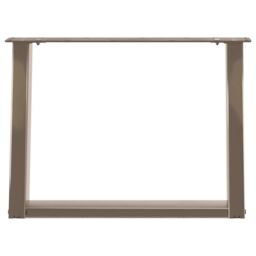 Berkfield Home Coffee Table Legs U-Shaped 2 pcs Natural Steel 60x(42-43) cm Steel in Brown - thumbnail 5