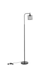 165.5cm Corner Standing Metal Lamp with Foot Pedal Switch in Black - thumbnail 2