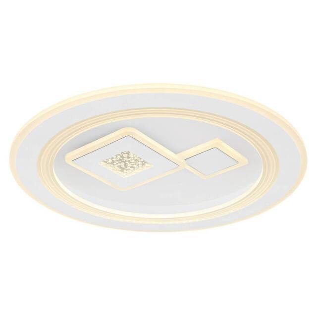 Netlighting Valeria Round Semi Ceiling Light White 2x LED Dimmable 2700-6500K - image 1