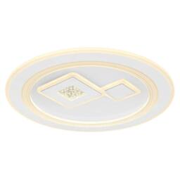 Netlighting Valeria Round Semi Ceiling Light White 2x LED Dimmable 2700-6500K