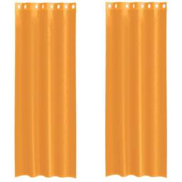 Berkfield Home Voile Curtains with Grommets 2 pcs Orange 140x300 cm
