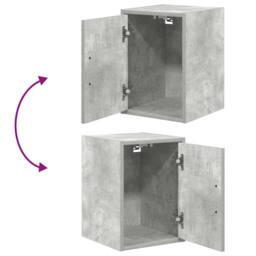 Berkfield Home Durable Garage Wall Cabinets 2 pcs Concrete Grey Engineered Wood - thumbnail 9