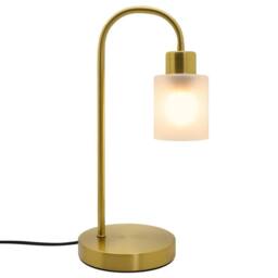 SPETLEK Antique Brass Table Lamp Frosted Glass Shade in Gold - thumbnail 5