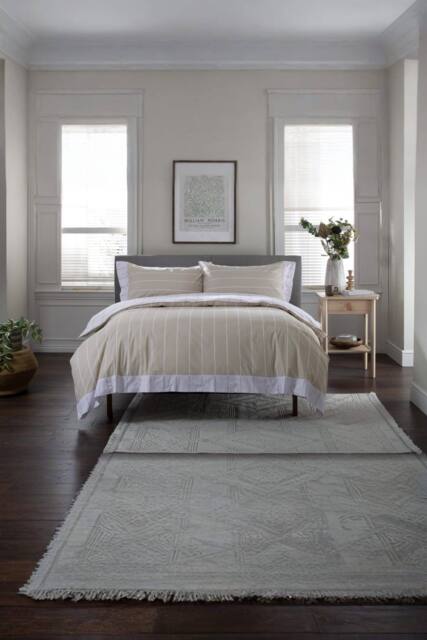 The Lyndon Company Next Level 100% Duvet Cover Set with Cuff Detailing in Beige - Size: King - image 1