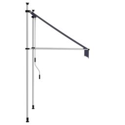 Berkfield Home Manual Retractable Awning 100 cm Blue & White Stripes - thumbnail 3
