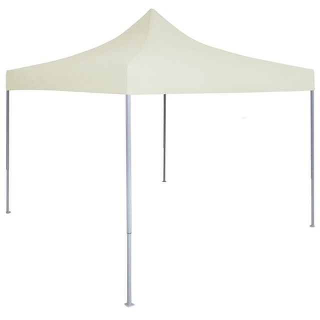 Berkfield Home Professional Folding Party Tent 2x2 m Steel Cream in Beige - image 1