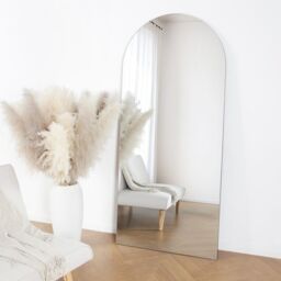 Home Garden Direct Albano Large Frameless Arched Full Length Mirror 179x80cm in Clear - Size: 179x80 cm - thumbnail 2