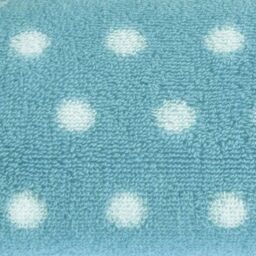 Allure Bath Fashions Polka Dot Patterned Towels - Duckegg in Duck Egg Blue - Size: Bath Sheet - thumbnail 4