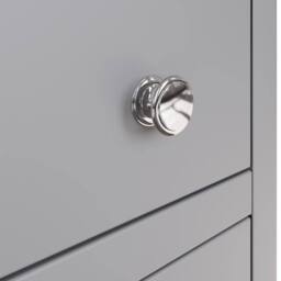 FWStyle Pair Of Grey Palma 5 Drawer Chest Of Drawers Ready Assembled - thumbnail 3