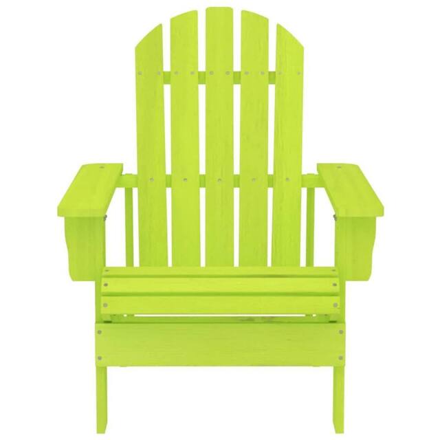 Berkfield Home Garden Adirondack Chair Solid Fir Wood Green in Bright Green - image 1