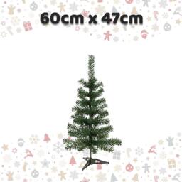 VFM e-Store Christmas Small Tree Decoration 60cm x 47cm Green X 1 - Size: 60 cm x 47 cm - thumbnail 2