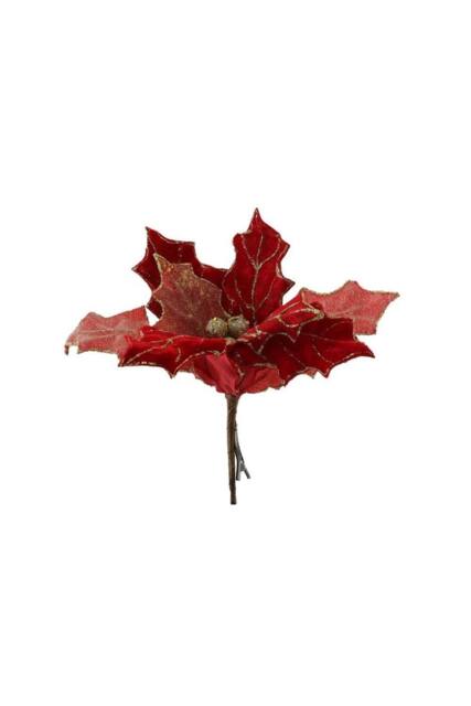 KDMD Single Poinsettia - Red & Gold 2 Pack - image 1