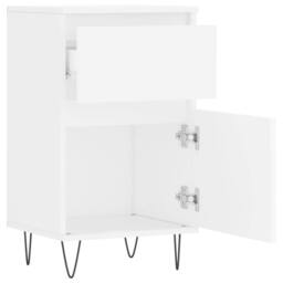 Berkfield Home Sideboards 2 pcs White 40x35x70 cm Engineered Wood - Size: 40 x 35 x 70 cm - thumbnail 7
