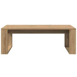 Berkfield Home Coffee Table Artisan Oak 102x50x35 cm Engineered Wood in Brown - Size: 102 x 50 x 35 cm - thumbnail 4