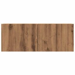 Berkfield Home Wall Mounted TV Cabinet Artisan Oak 80x30x30 cm Engineered Wood in Brown - Size: 80 x 30 x 30 cm - thumbnail 4