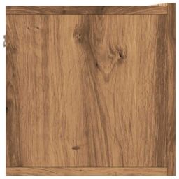 Berkfield Home Wall Mounted TV Cabinet Artisan Oak 80x30x30 cm Engineered Wood in Brown - Size: 80 x 30 x 30 cm - thumbnail 5